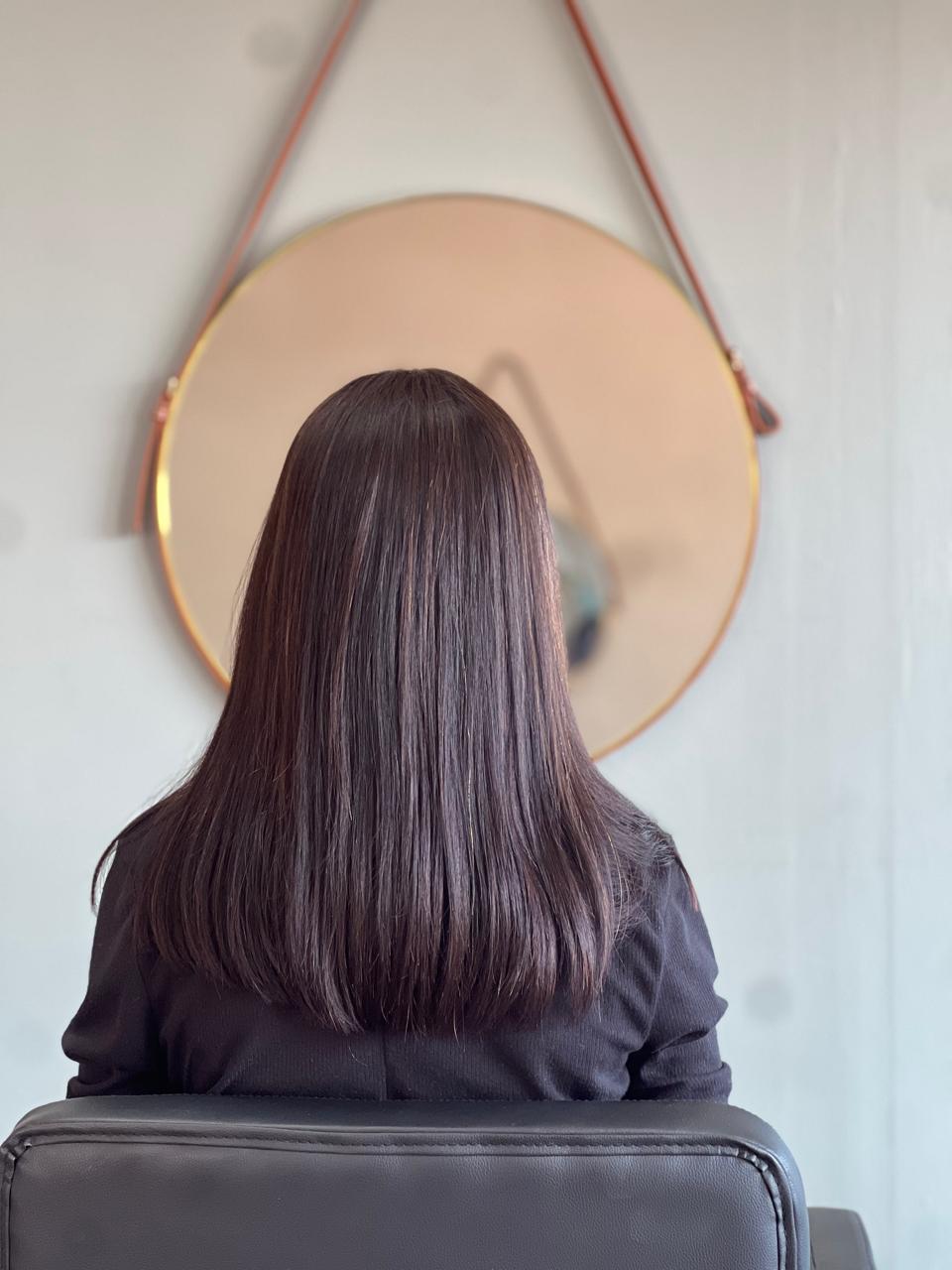Dark Brown SDD Bone Straight Fringe