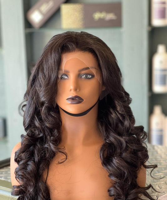 Double Drawn Romans Curls Vietnamese Hair - 13:5 HD LACE