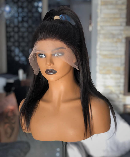 Natural Lace Black Wigs